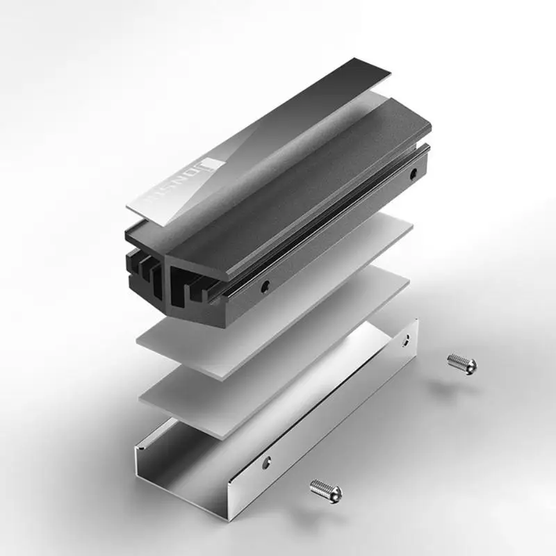 ПК части охлаждения M.2 радиатор SSD кулер для M.2 2280 твердотельный жесткий диск радиатор все алюминиевые теплоотвод