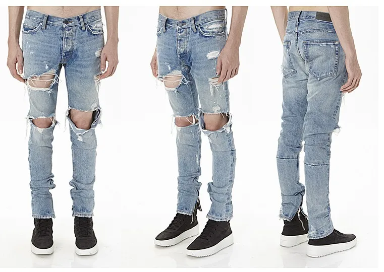 high street style Kanye West Jeans 
