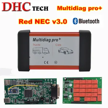 

Newest Multidiag Pro Red NEC 2016.00 Software with Bluetooth v3.0 PCB OBD2 Scanner Diagnostic Tool For Car Truck