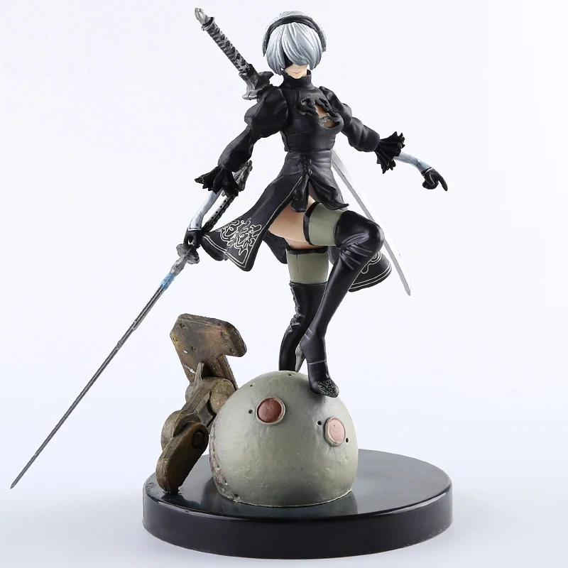 14 см NieR Automata Figure Toy YoRHa 2B No. 2 Тип B с мечом Коллекционная модель игрушки