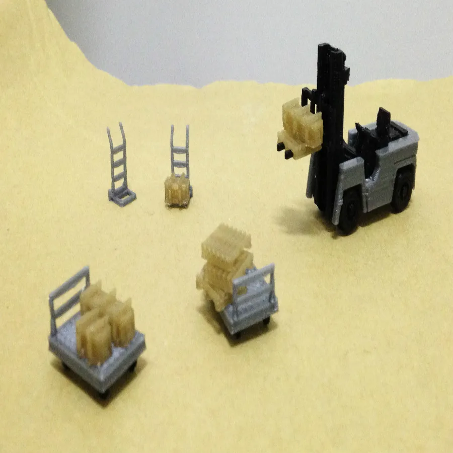 

13pcs/lot Train railway model scene HO ratio 1:87 warehouse transportation scene set