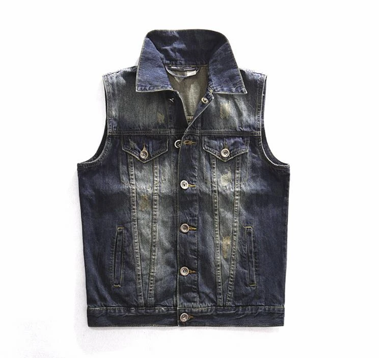motorcycle vest denim