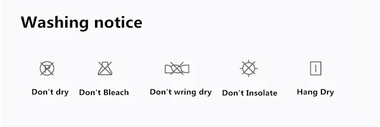 washing notice