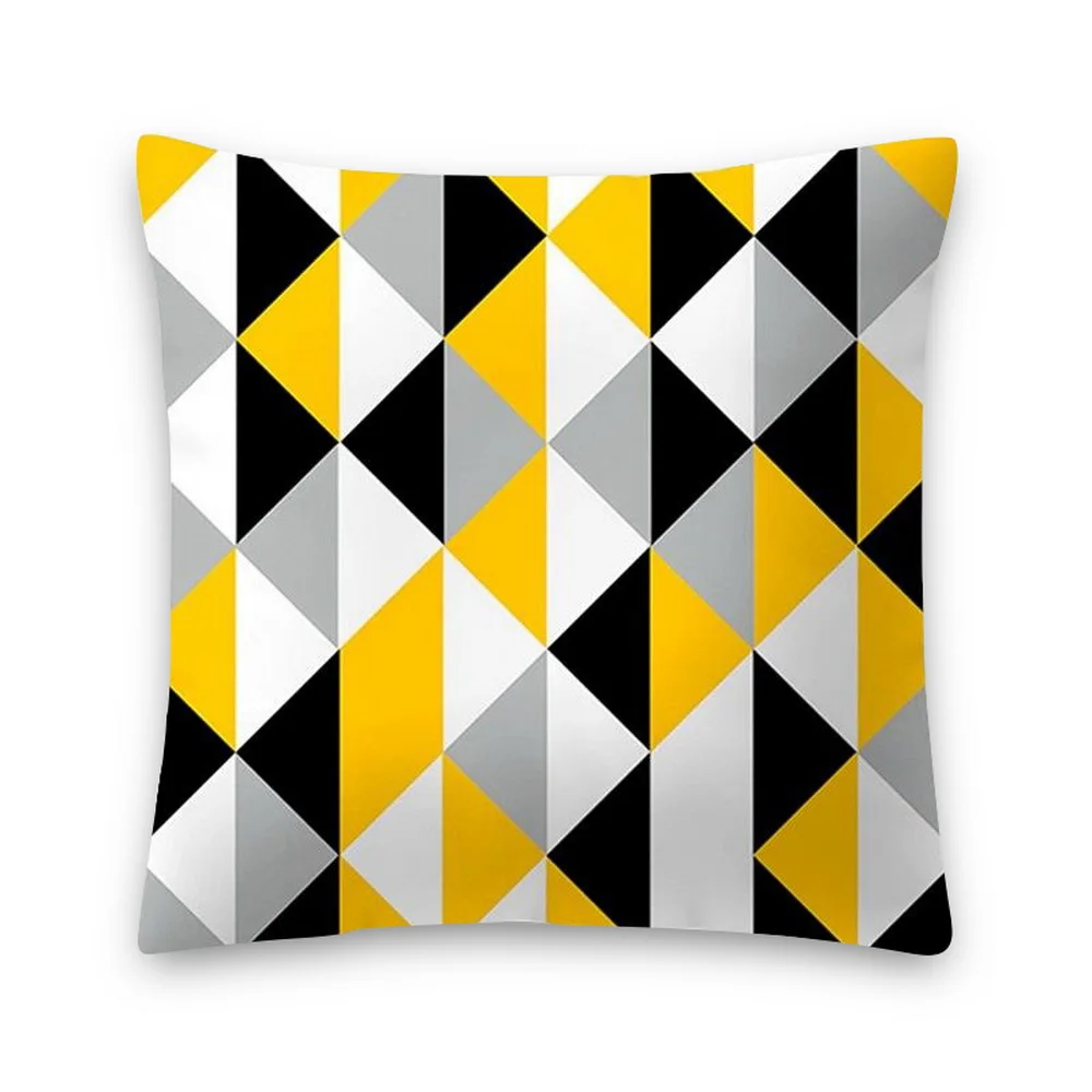 Urijk 1/2/4 шт., жёлтая, с геометрическим узором, в полоску наволочка геометрический принт диванная подушка крышка наволочка на подушку, спальня офисные размером 45*45 см - Цвет: 6