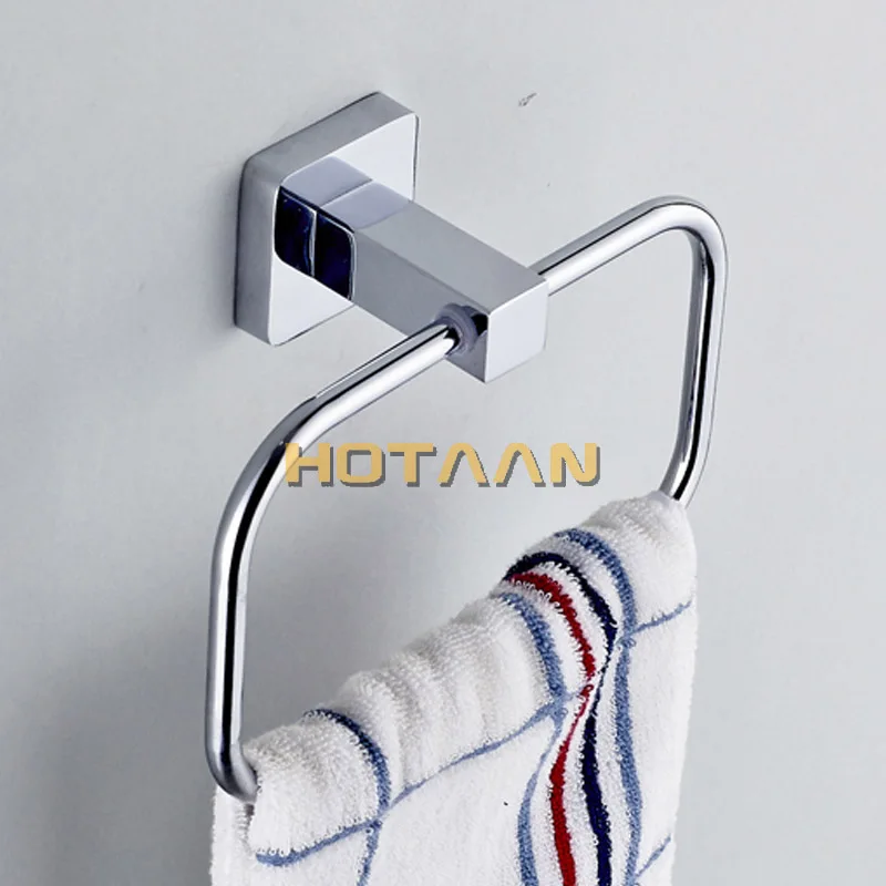 304# Stainless Steel Bathroom Accessories Set Robe hook Paper Holder Towel Bar Towel ring YT-10700-A