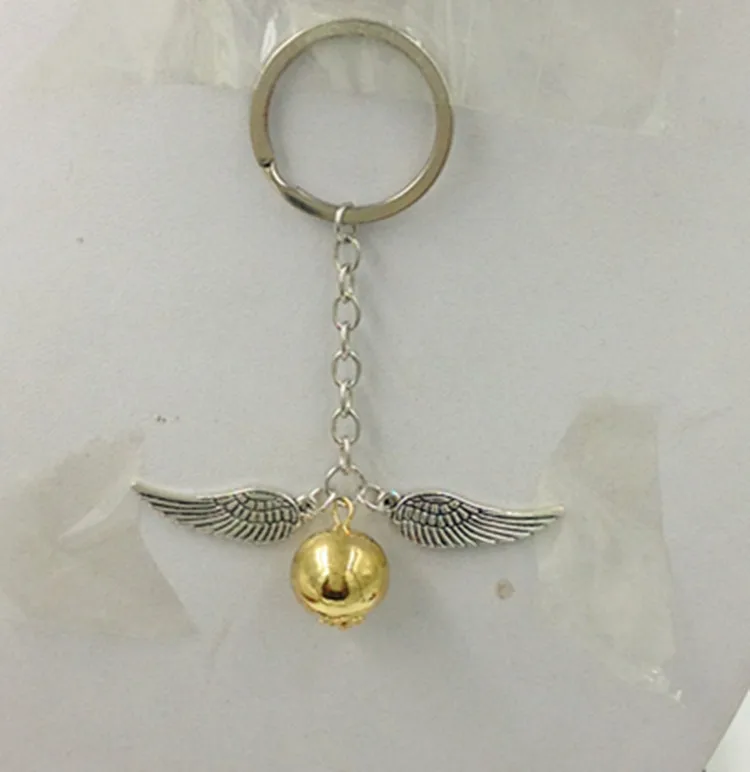 

vintage bronze color punk hot sale quartz pocket round wings keychain key chain for men/women