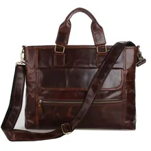 Nesitu Винтаж Кофе из натуральной кожи Для мужчин Портфели Курьерские сумки мужской портфель 14 ''ноутбук Бизнес Для мужчин s офис мешок M7212