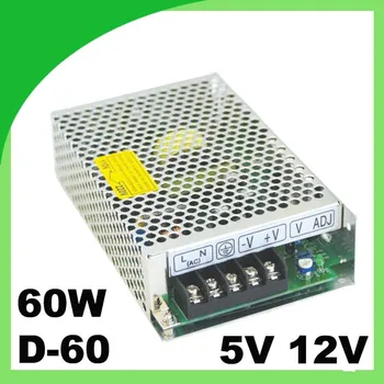 

Dual output switching power supply 5V 12V 100~120V/200~240V input LED power supply 60W 5V 12V transformer