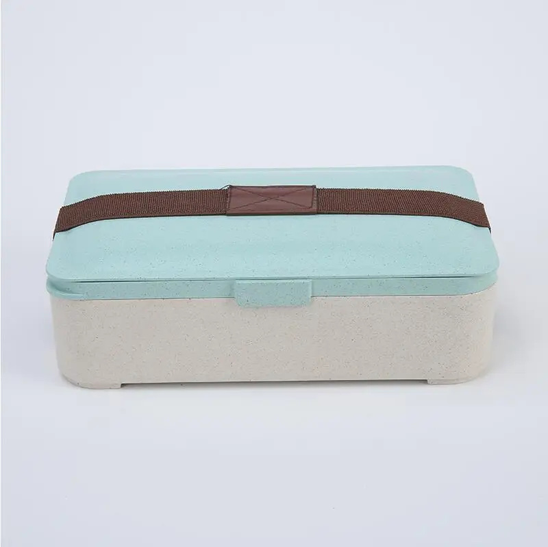Natural Rice Husk Lunch Box Single Layer With Spoon