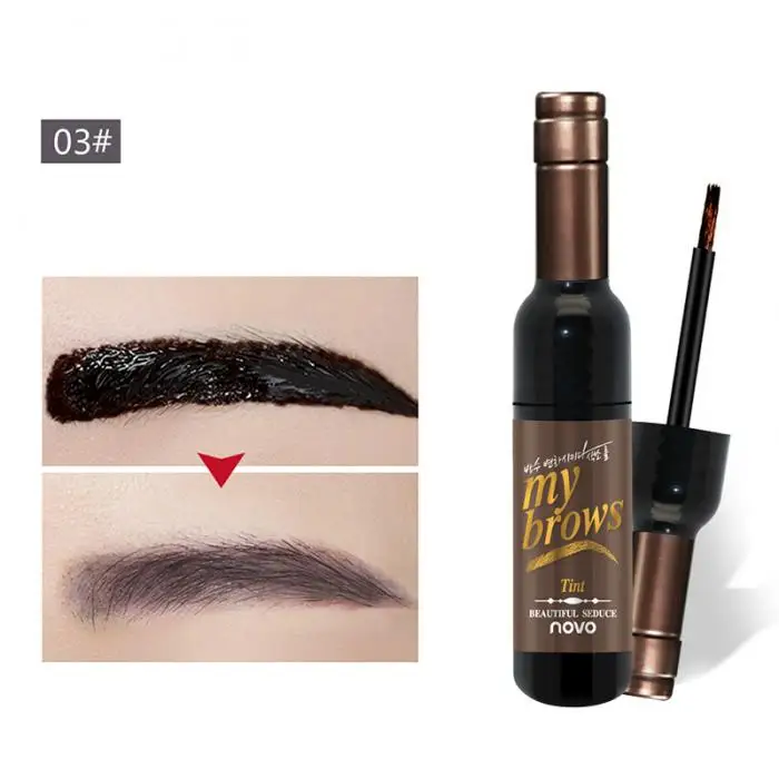 Permanent eyebrow gel black coffee gray peel off eyebrow shadows Eyebrow gel Cosmetics Make-up for women High pigment makeup