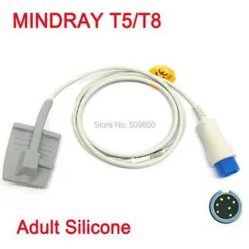 

Compatible MindrayT5 T8 spo2 sensor reusable spo2 adult silicon soft sensor