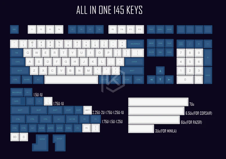 Dsa pbt топ печатные легенды белые синие брелки лазерная гравировка gh60 poker2 xd64 87 104 xd75 xd96 xd84 cosair k70 razer blackwidow