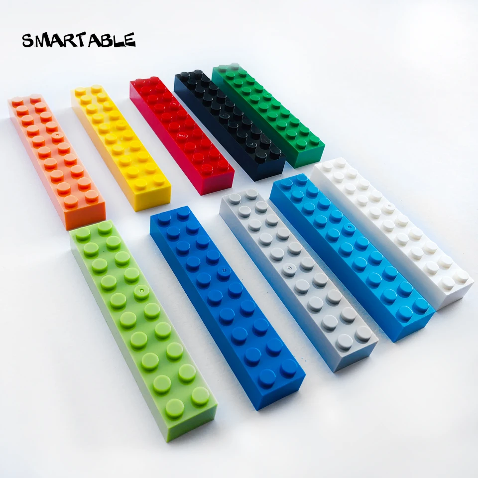 

Smartable Bricks 2X10 Small Building Blocks Brick Parts Toys For Children Compatible Legoing 3006/92538 18pcs/lot Mixed Color