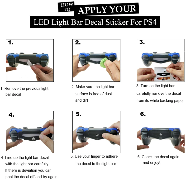 Пользовательские 5 шт. Бэтмен светодиодный светильник бар виниловая наклейка кожи Стикеры чехол для sony Playstation 4 Dualshock контроллер для PS4 джойстик