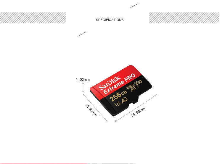 Двойной Флеш-накопитель SanDisk A2 64 Гб 128 ГБ 256 Гб карта памяти MicroSD C10 V30 U3 4K Extreme Сверхбыстрая скорость чтения 170 МБ/с. скорость записи 90 МБ/с