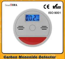 SmartYIBA LCD Carbon Monoxide Poisoning Alarm System Independent CO Poisoning Gas Warning Alarm Sensor CO Detector