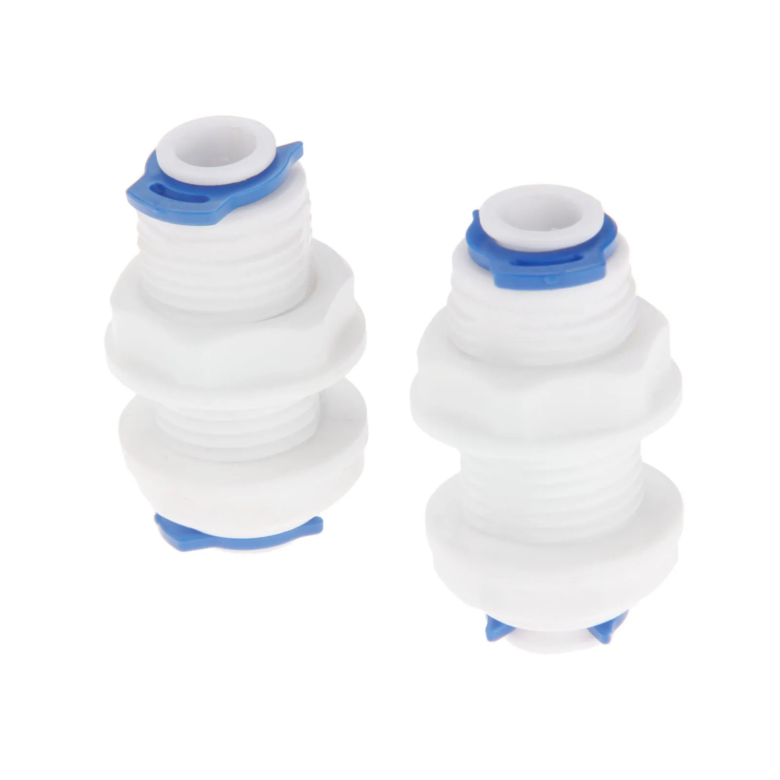 

2Pcs 1/4" OD Tube RO Water Straight Bulkhead Fittings Quick Connector RO Water System Reverse Osmosis RO Water System