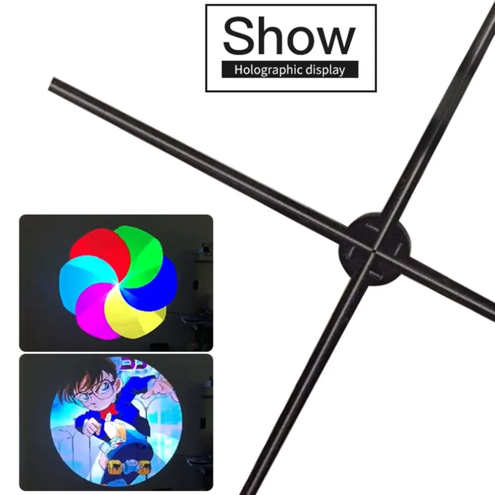 Professional LED 3D Holographic Projector Portable Hologram Player 3D Holographic Display Fan Player Hologram Projector