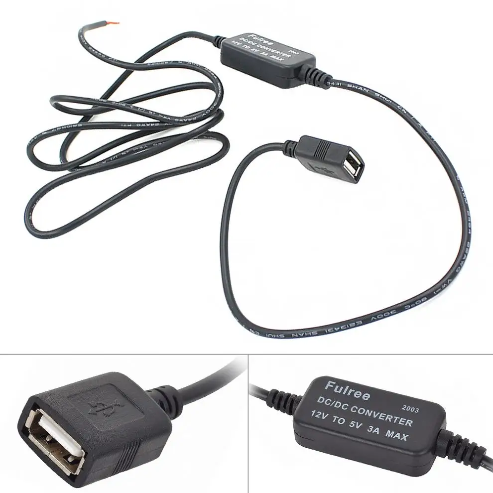 Universal USB Port 12V Reduction Voltage 3A USB 2.0 Navigator Vehicle