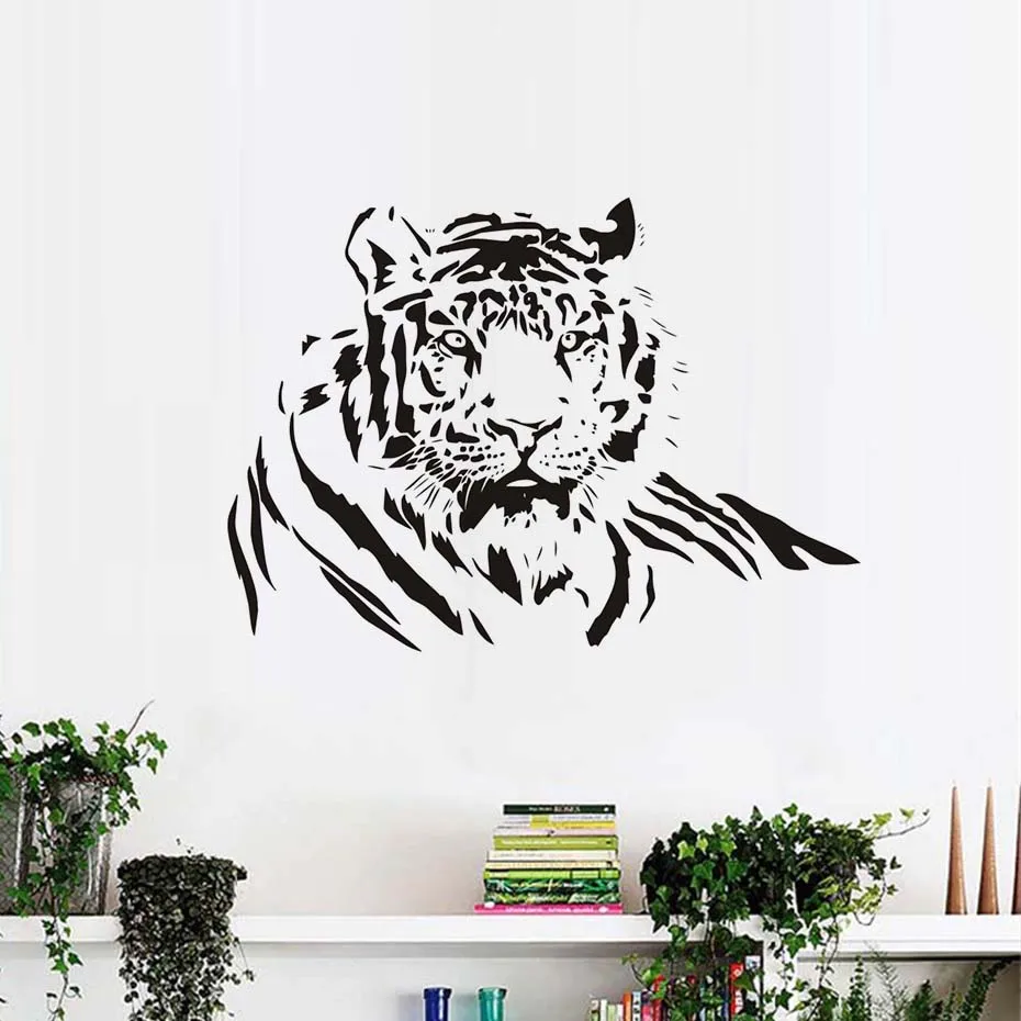 

PVC Waterproof Animals DIY Wall Sticker Tiger Lying Living Room Removable Modern Fashionable Home Decor