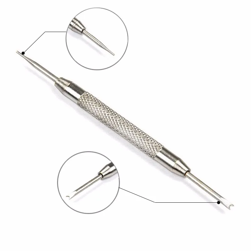 Silver Metal Bracelet Watchbands Repair Tools Kits Strap Spring Rod Connecting Pin Remover Removal Tool | Наручные часы