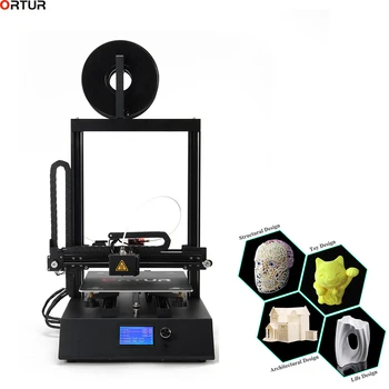 

Newest 3D printer Large 260*310*305 Sheet Metal frame High Quality Precision Magnetic Pad +Removable Carbon Steel Build Platform