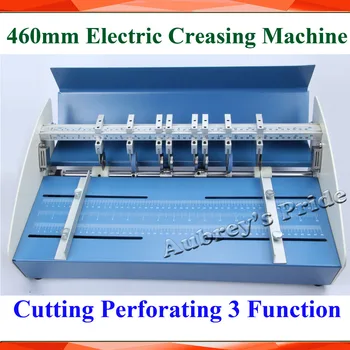 

Free Shipping 18inch 460mm Electric Creaser Scorer Perforator Cutter 3in1 Paper Cutting Creasing Perforating 3 Function Machine