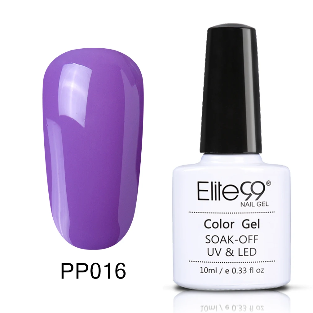 Elite99 фиолетовый Гель-лак для ногтей Полупостоянный лак для ногтей УФ-гель лак замачиваемый дизайн ногтей Лаковая эмаль - Цвет: PP016