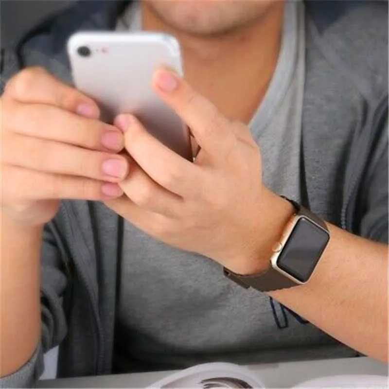 Магнитные натуральная кожа петля ремешок для наручных часов apple watch 38/ 42 мм & 4 44/40