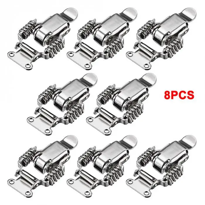 Newly 2/4/8Pcs Draw Latch Clamp Double Compression Spring for Cabinet Drawer XSD88