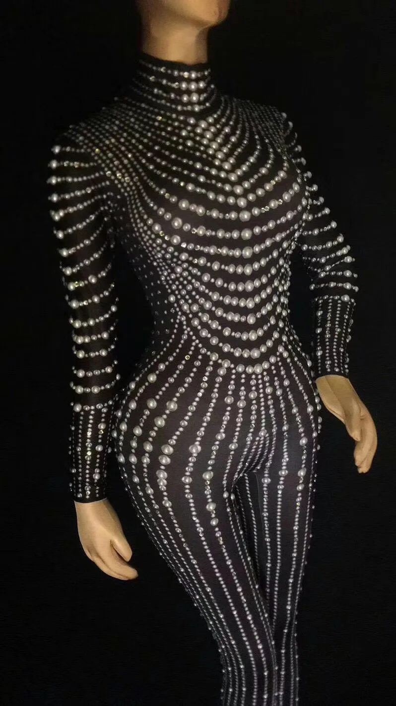 Sexy Pearls Stones Jumpsuit (5)