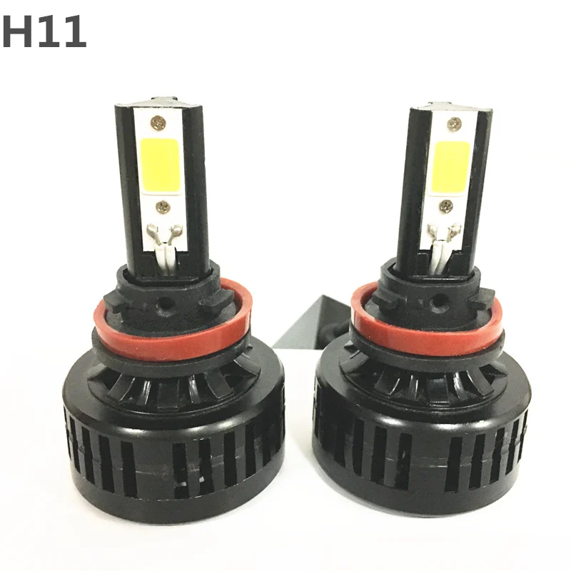 2 X Plug & Play 60 Вт 6000LM H1 H3 H4 H7 H8 H10 H11 H13 9005/HB3 9006/HB4 880 COB светодиодный DRL Автомобильный