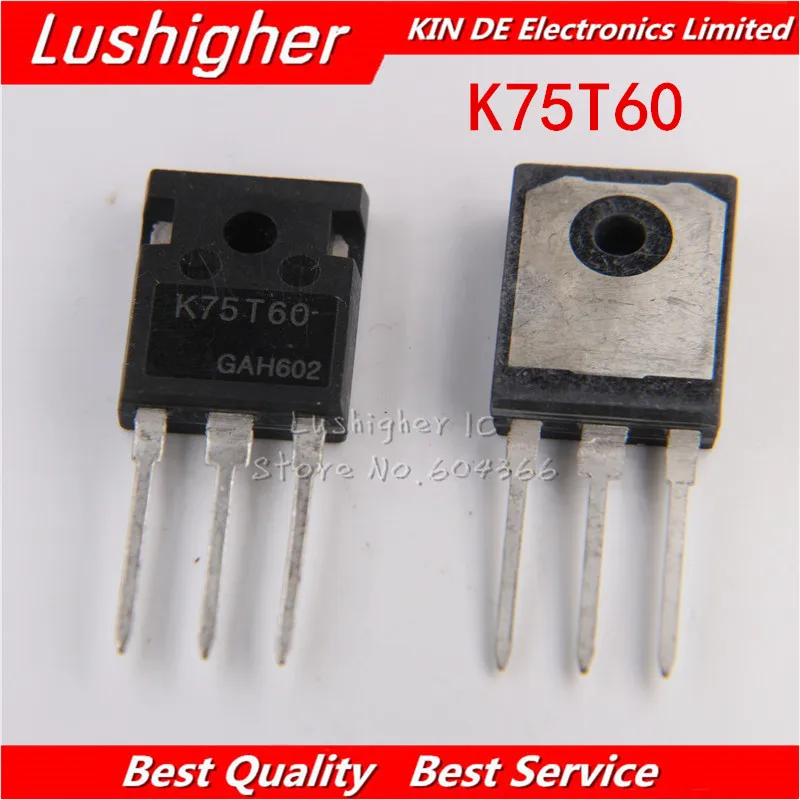 5 шт. K75T60-247 IKW75N60T с изолированным затвором(IGBT) 600V 80A 428W TO247