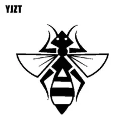 YJZT 15 см * 14,3 см пчелы, насекомые виниловая наклейка на машину Стикеры черный/серебристый C19-0120