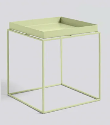 Современный дизайн, металлический стальной поднос, современный Лофт, чайный столик, журнальный столик, модный Лофт дизайн, столик, 3 размера - Цвет: 60X60X36CM GREEN