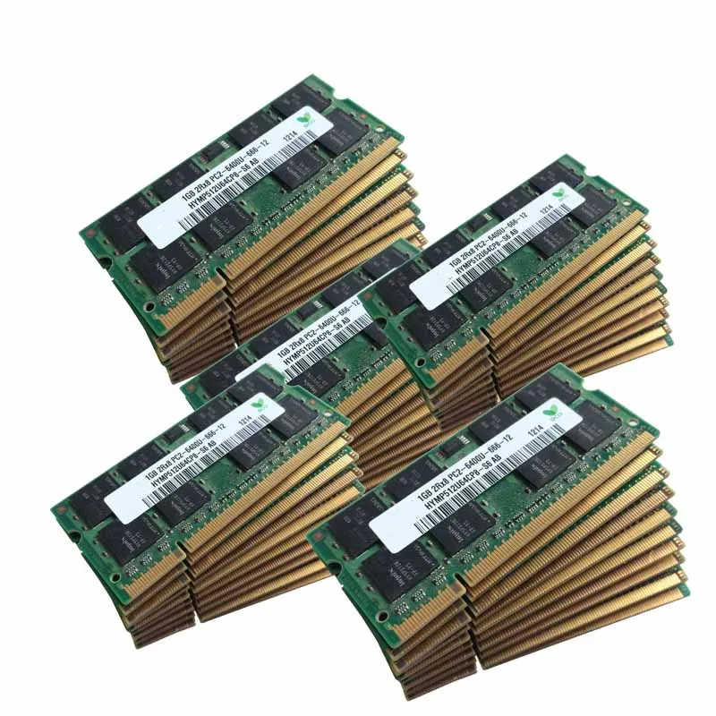 

New 50X1GB PC2-6400 DDR2-800  800Mhz 240pin DIMM Laptop Memory pc6400 800MHZ DDR2 Low Density RAM Free shipping
