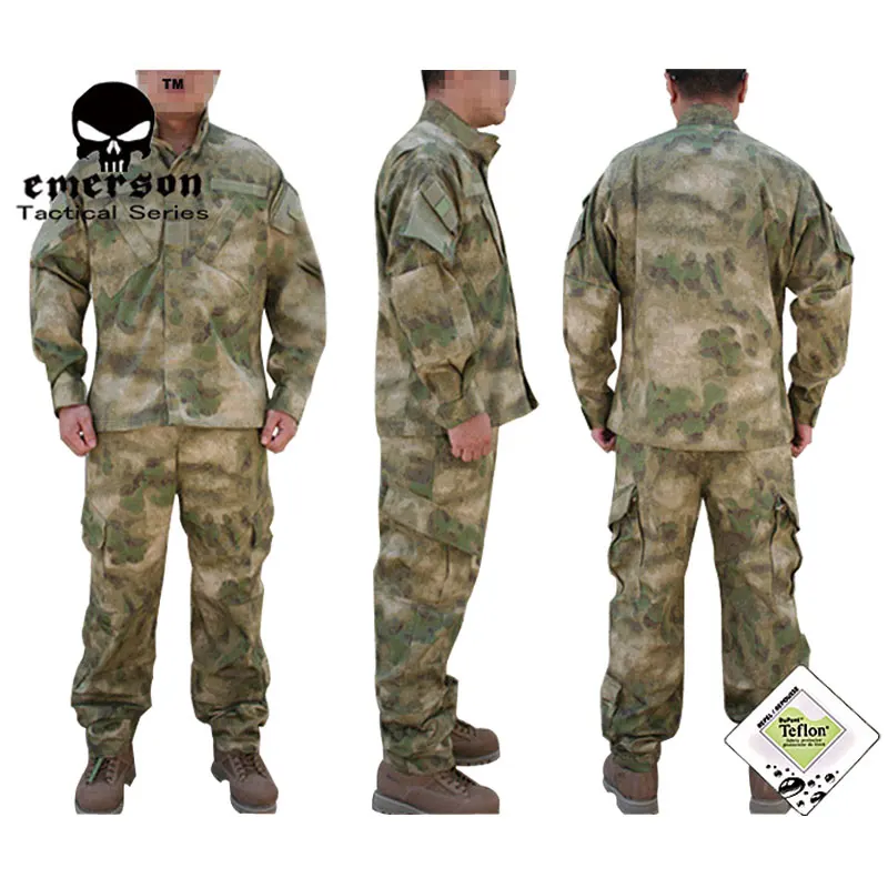 Emersongear! Военный BDU охотничий боевой костюм BDU A-TACS/FG пальто+ брюки EM6923