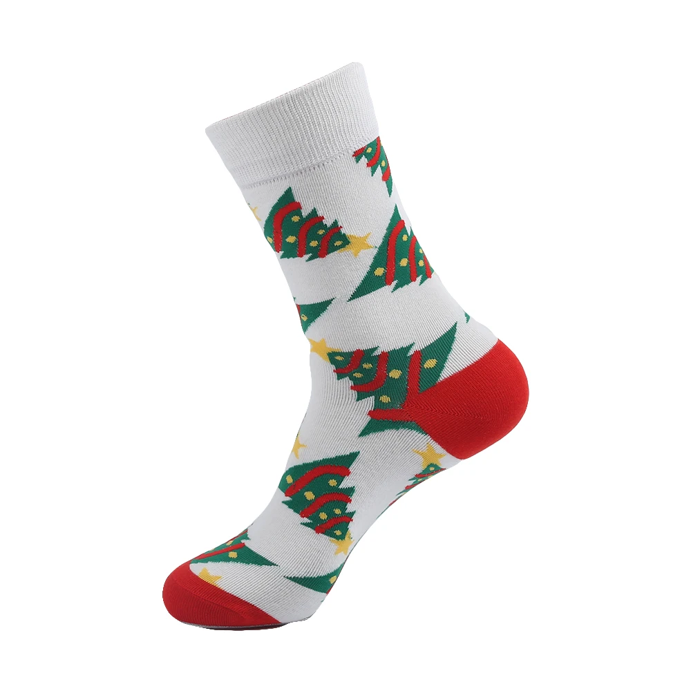 YEADU, хлопковые мужские носки, Харадзюку, хип-хоп, веселые, крутые, с мультяшным принтом, с черепом, Тагер, банан, кот, носки для мужчин, рождественский подарок - Цвет: b305