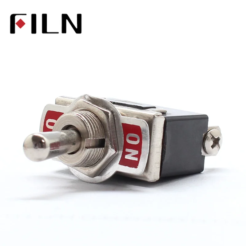 FILN 12 мм 250 V/10A Heavy duty spdt на кулисный переключатель черный 3 Винтовые клеммы тумблер