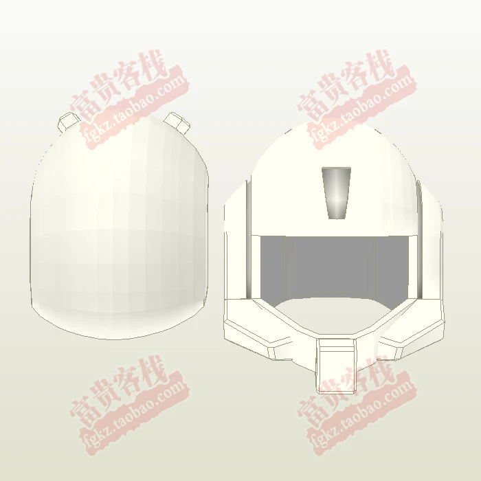 

Paper Model Star Wars Genesis Climber Mecha Helmet 1:1 Can Wearable Casual Puzzle Decoration DIY Handmade Toy