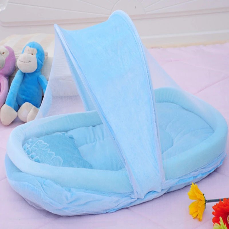 Vente Chaude Lit Bebe Filet Nouveau Nes Portable Bebe Lit Avec Oreiller Enfant En Bas Age Dormant Lit Pliable Bebe Moustiquaire Aliexpress