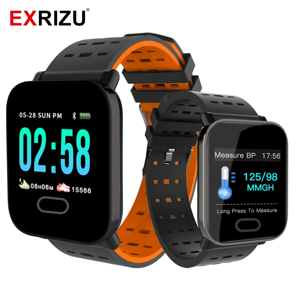 

EXRIZU A6 Sport Smart Watch Heart Rate Monitor Fitness Tracker Sleep Monitor Waterproof Smartwatch Bracelet Band for iOS Android