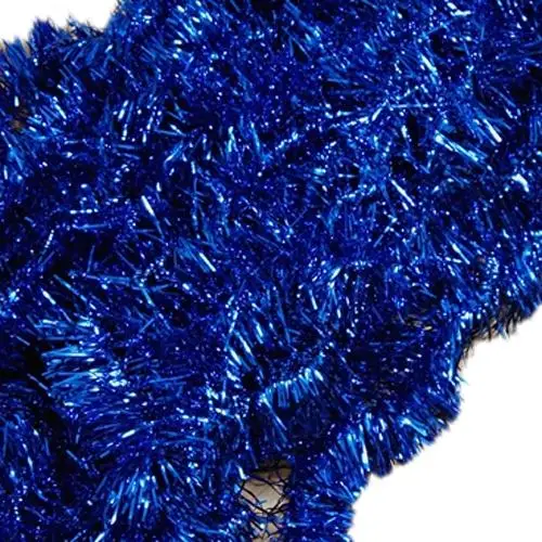 2m (6.5 Ft) Christmas Tinsel Tree Decorations Tinsel Garland (blue