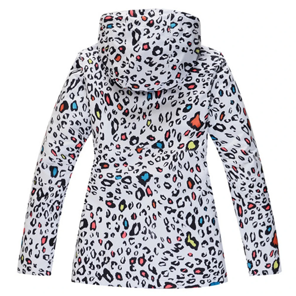 Новинка Gsou Лыжная куртка женская уличная-30 градусов зимняя куртка водонепроницаемая 10 к дышащая леопардовая куртка для сноуборда