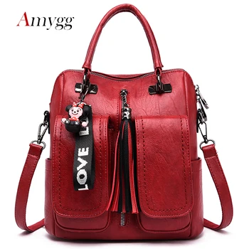 

Tassel Crossbody Bags For Women 2020 Soft PU Leather Luxury Handbags Designer Small Ladies Hand Bags Classic Women Shoulder Bag