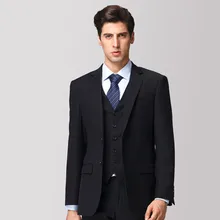 new Custom Made!men’s wedding dress suit business casual groom Groomsmen suit male occupation Bridegroom(Jacket+Pants+Vest)
