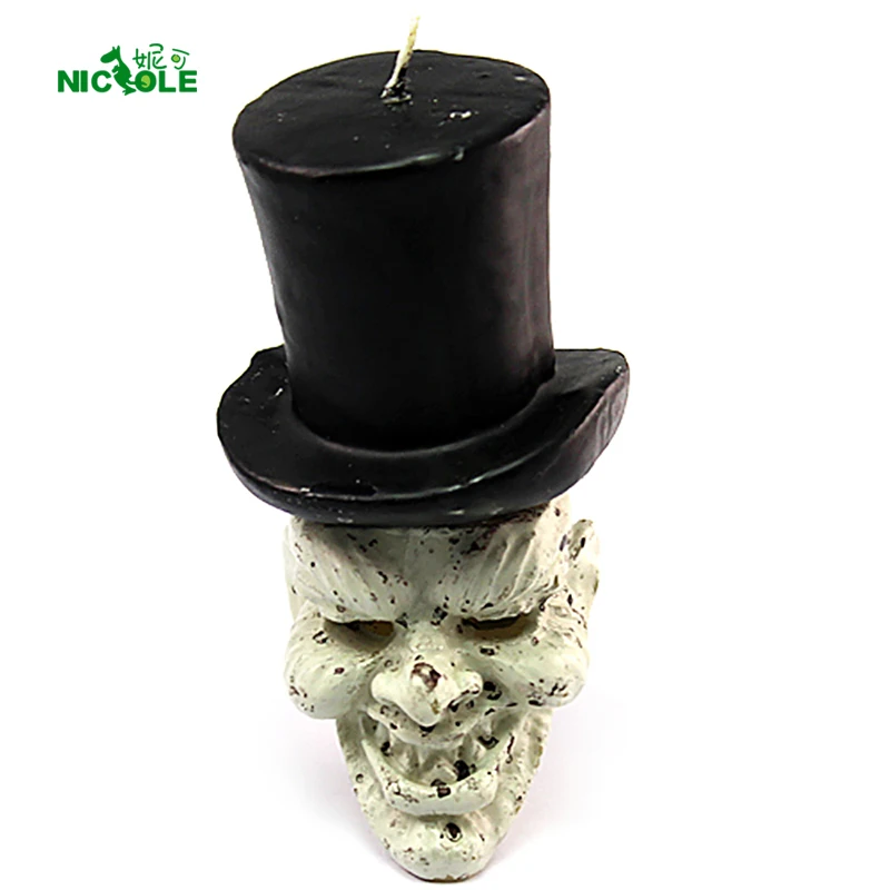 

Nicole Silicone Soap Candle Mold 3D Devil Clown Shapes Halloween Mould DIY Handmade Craft Resin Clay Decorating Tool