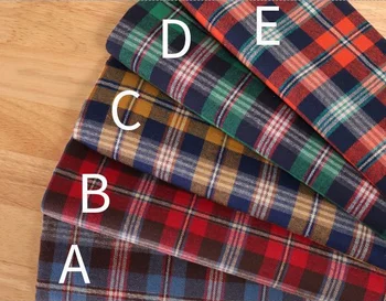 

mylb plaid fabric mix cotton Classic Scottish Plaid Collection Suit Pleated Skirt grid fabric textile
