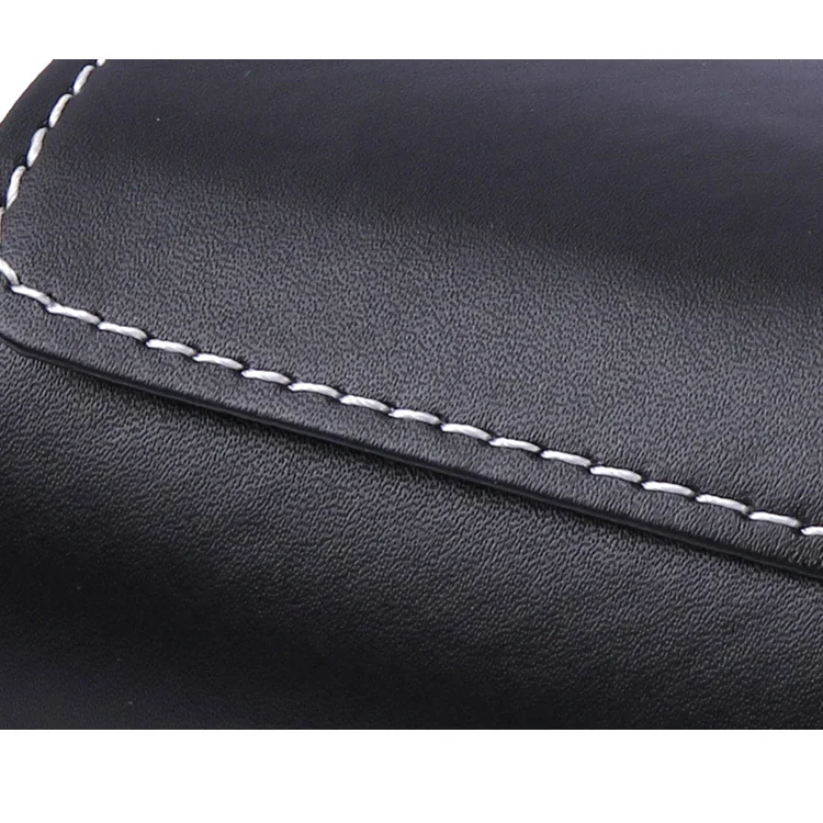Luxury Black PU leather Roll Travel Watch Display and Storage Case Box For Wrist Watch Carrying Organizer 3 Grids with Pillows Jewelry Packaging