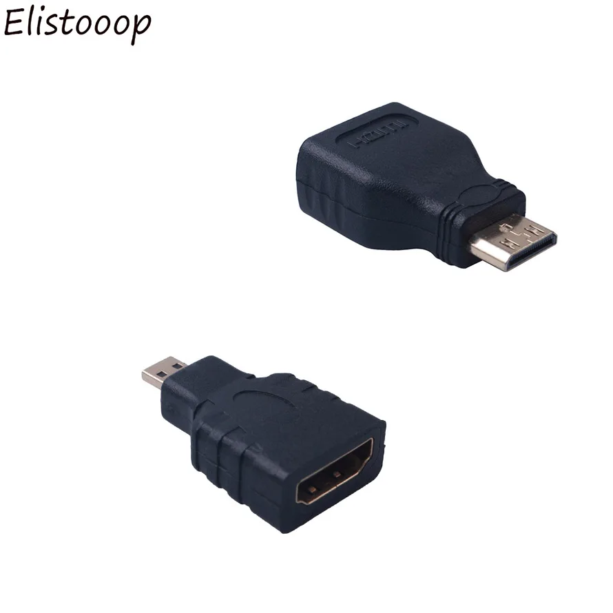 

Elistooop 1 set HDMI to Mini + HDMI to Micro HDMI HD Adapter Converter Connector for Vedio TV for Xbox 360 HDTV 1080 new 2018